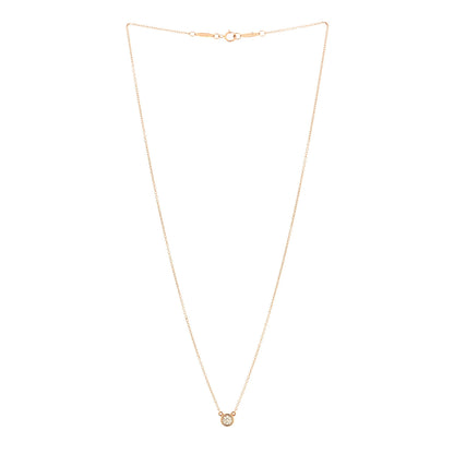 Tiffany 18K Rose Gold Diamond .17ct Elsa Peretti Diamonds by the Yard Pendant Necklace 2 of 6
