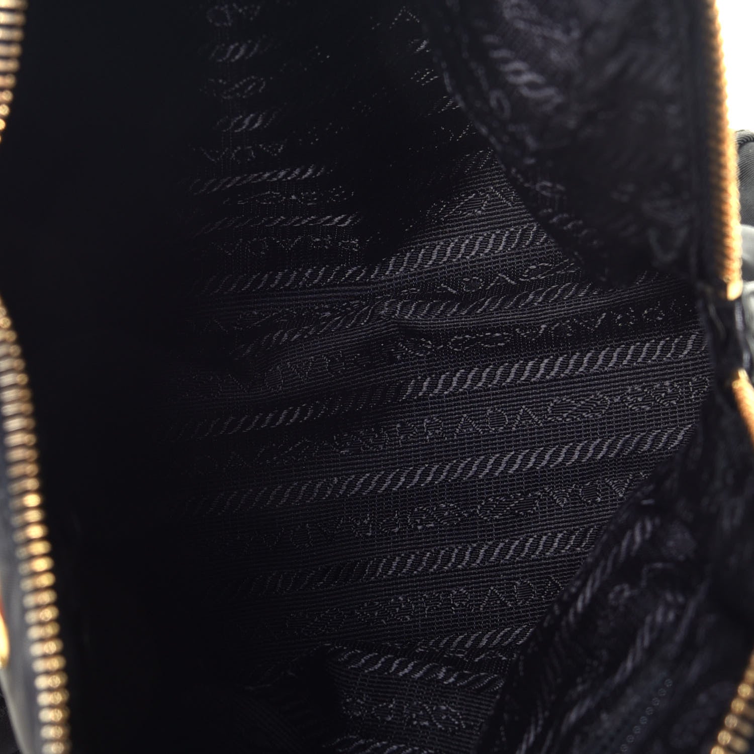 Prada Tessuto Nylon Chain Shoulder Bag Black 5 of 8