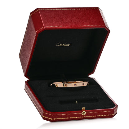 Cartier 18K Pink Gold Sapphire Garnet Amethyst LOVE Bracelet 17 8 of 8