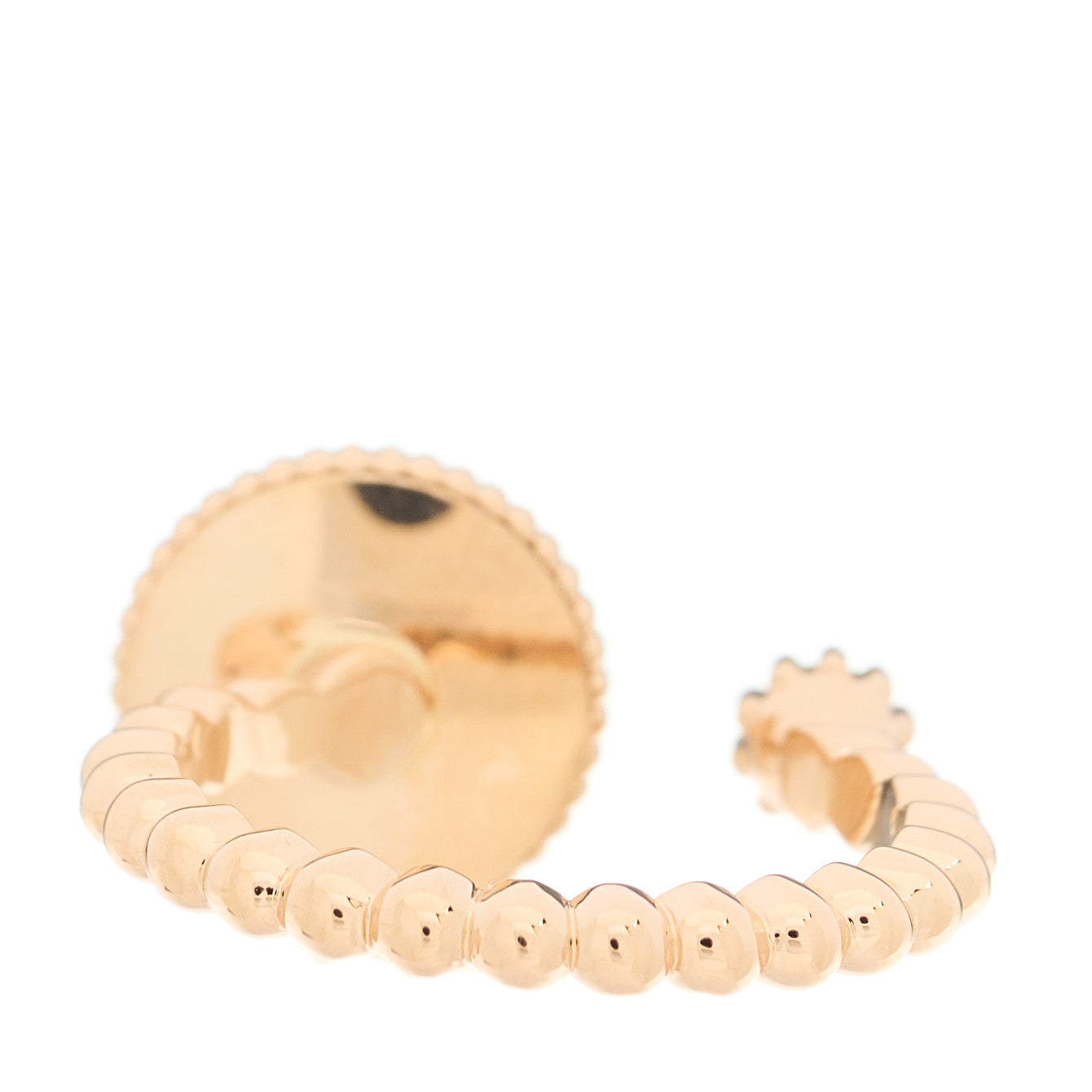 18K Rose Gold Diamond Black Onyx Rose Des Vents Ring 52 6