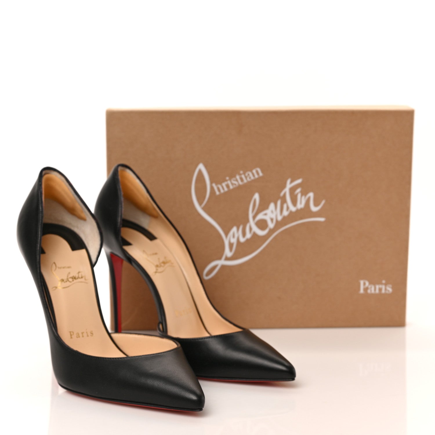 Christian Louboutin Shiny Nappa Iriza 100 Pumps 37.5 Black 8 of 8