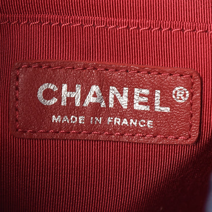 Chanel Calfskin Quilted Small Gabrielle Bucket Navy Blue Black 8 of 9
