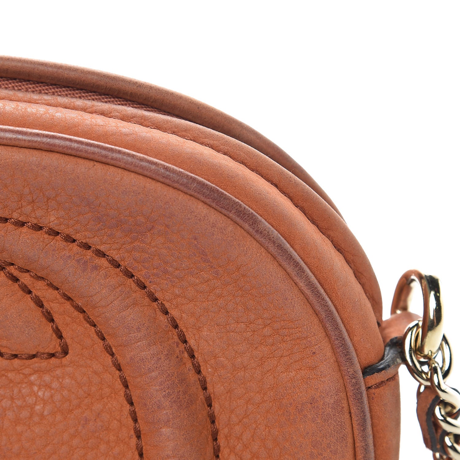 Gucci Vitello Range Mini Soho Chain Bag Old Whisky 19 of 23