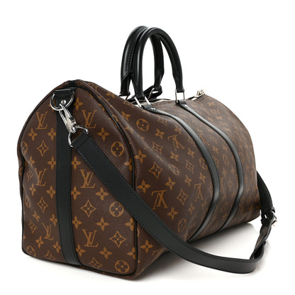 Louis Vuitton Monogram Macassar Keepall Bandouliere 45 2 of 9