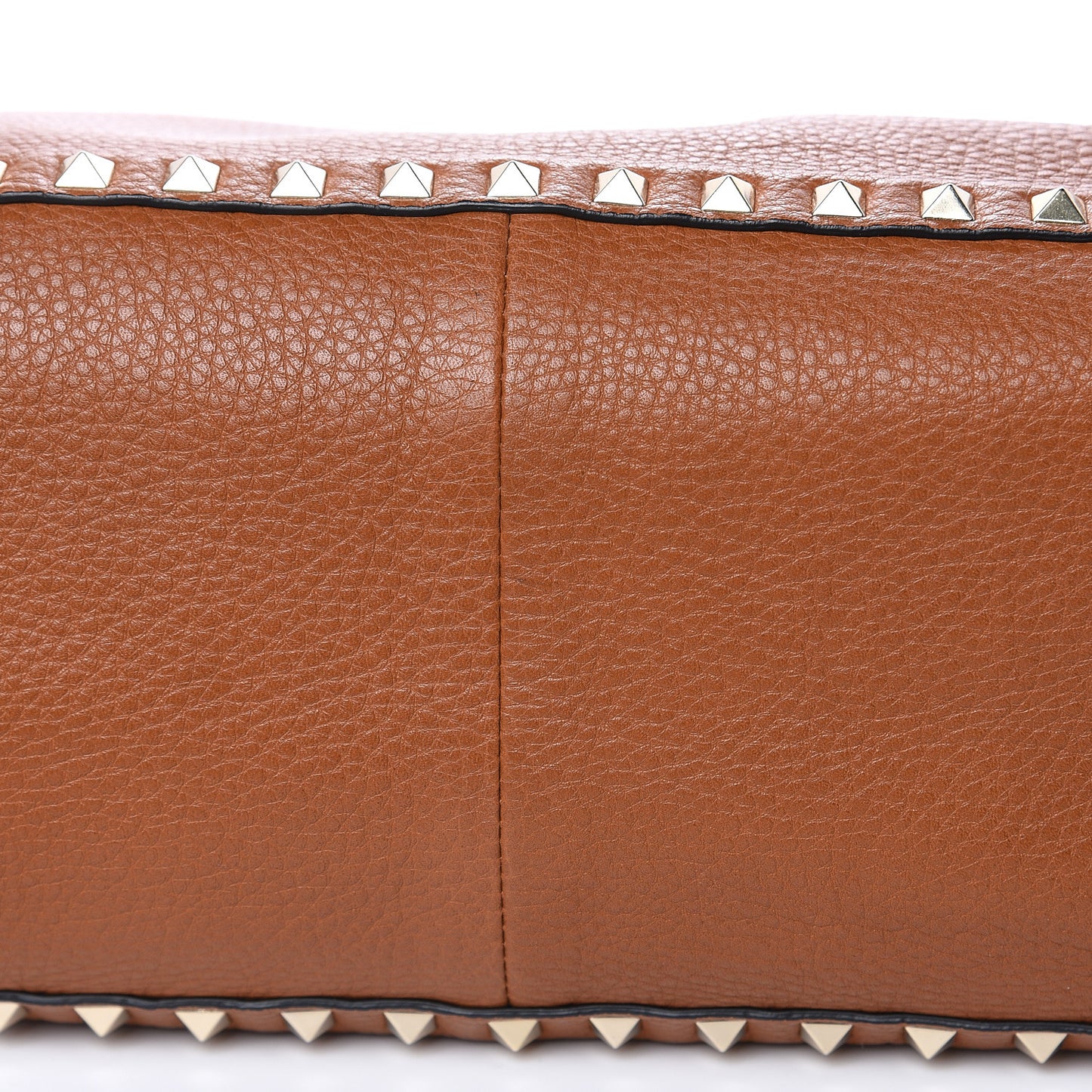 Pebbled Calfskin Medium Rockstud Reversible Tote Light Cuir Coral