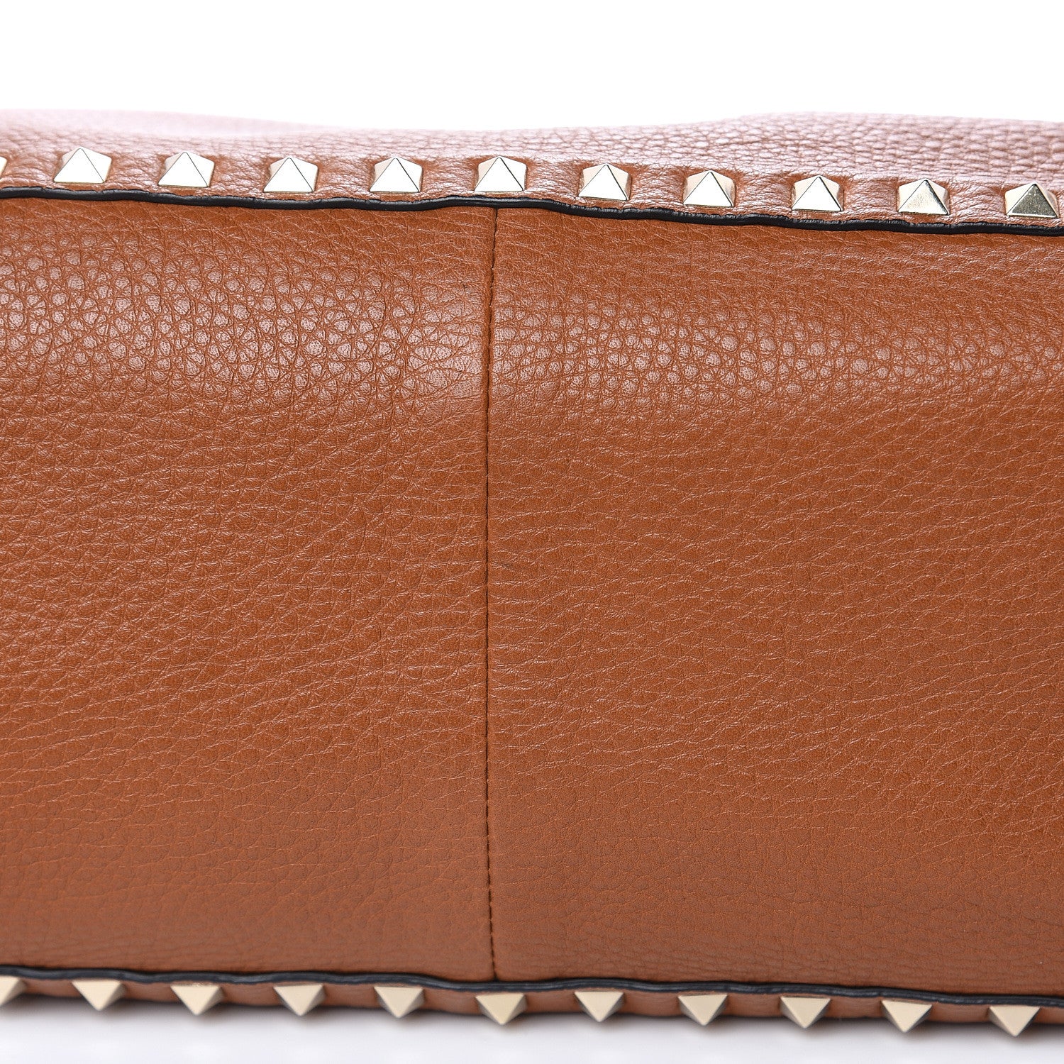 Valentino Garavani Pebbled Calfskin Medium Rockstud Reversible Tote Light Cuir Coral 14 of 18