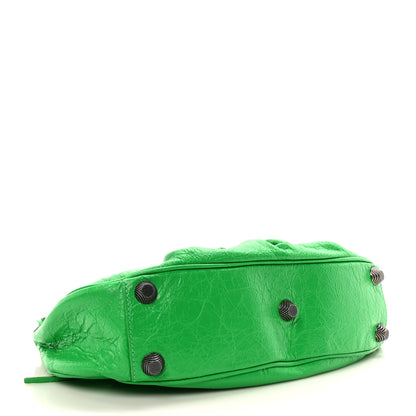 Balenciaga Agneau Arena Small Le Cagole Shoulder Bag Vivid Green 4 of 10