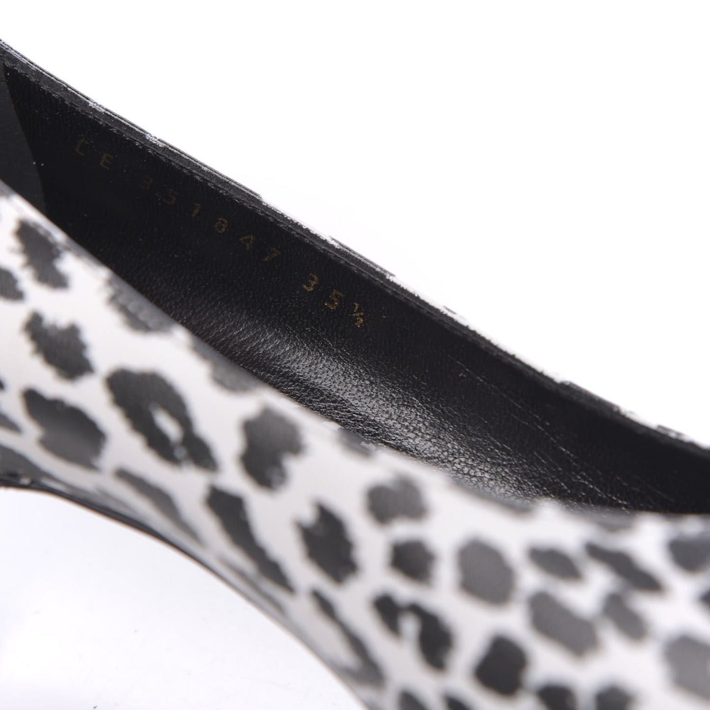 Soft Calfskin Baby Cat Paris 50 Pumps 35.5 Bianco White Black