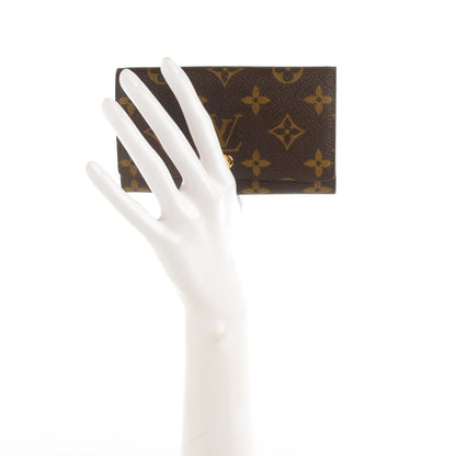 Louis Vuitton Monogram Porte-Monnaie Tresor Wallet 2 of 7
