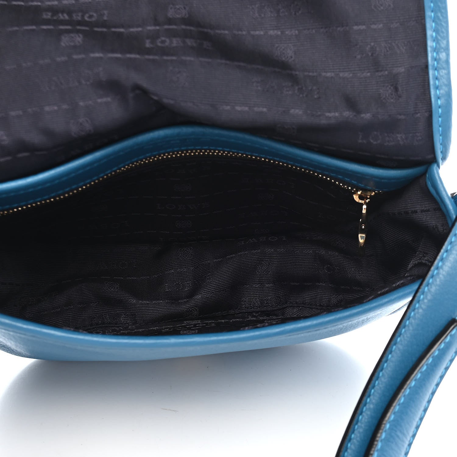 Loewe Calfskin Heritage Crossbody Bag Blue 5 of 9