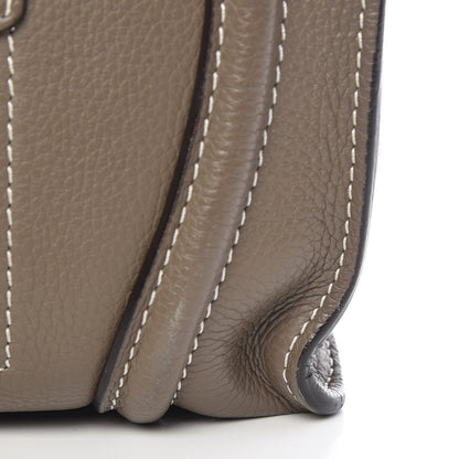 Celine Drummed Calfskin Mini Luggage Souris 11 of 18