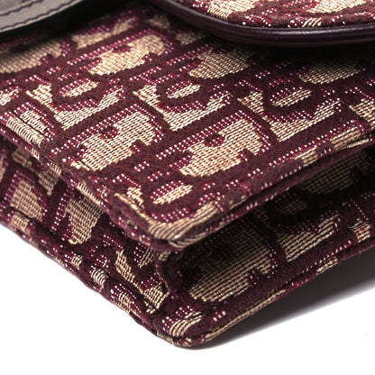 Christian Dior Oblique Saddle Belt Bag Bordeaux 8 of 8