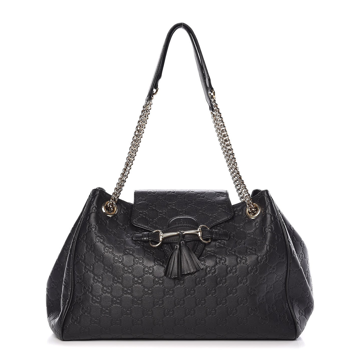 Guccissima Medium Emily Shoulder Bag Black