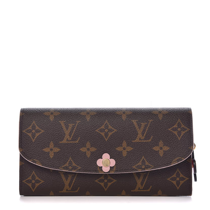 Louis Vuitton Monogram Bloom Flower Emilie Wallet 1 of 8