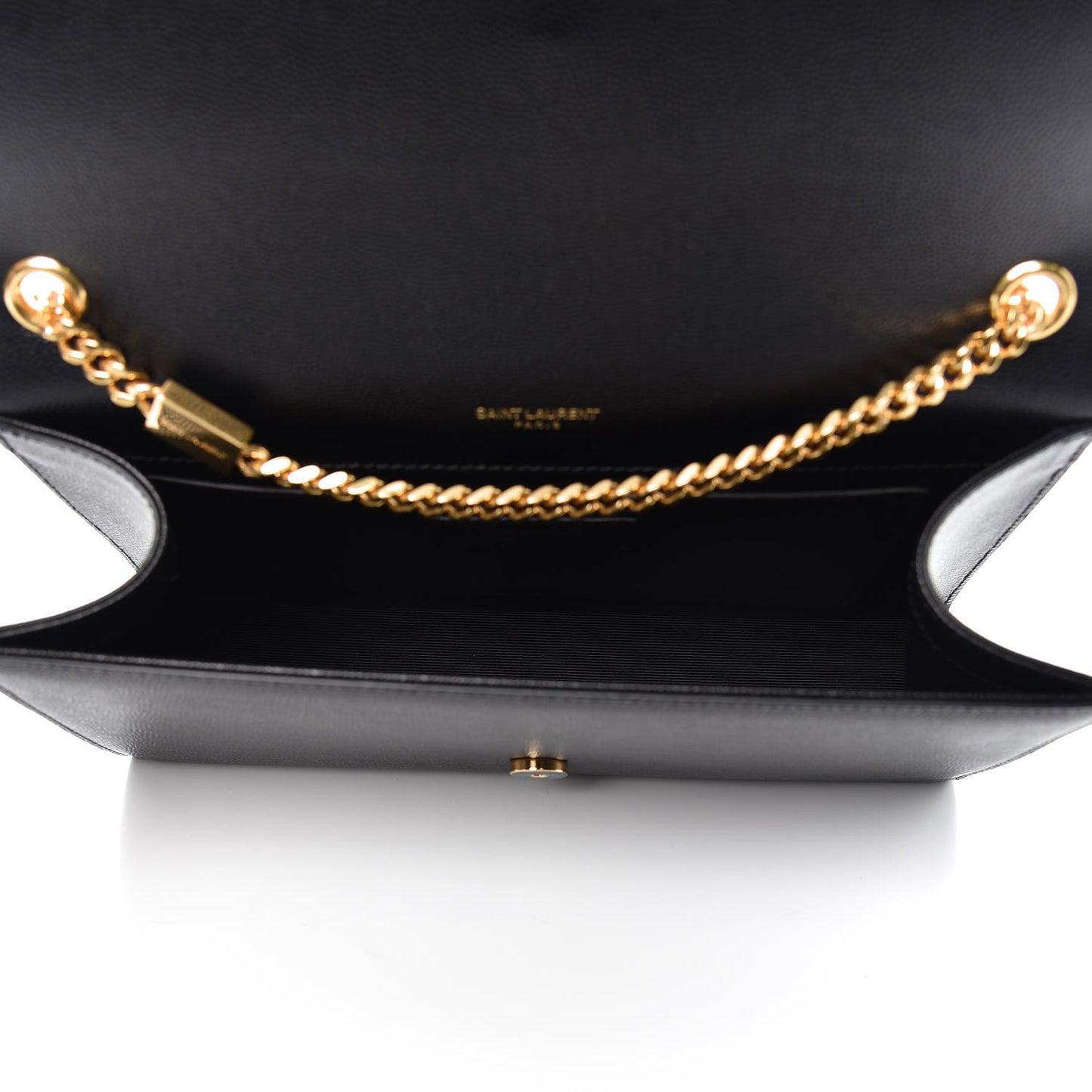 Grain De Poudre Medium Classic Monogram Kate Satchel Black