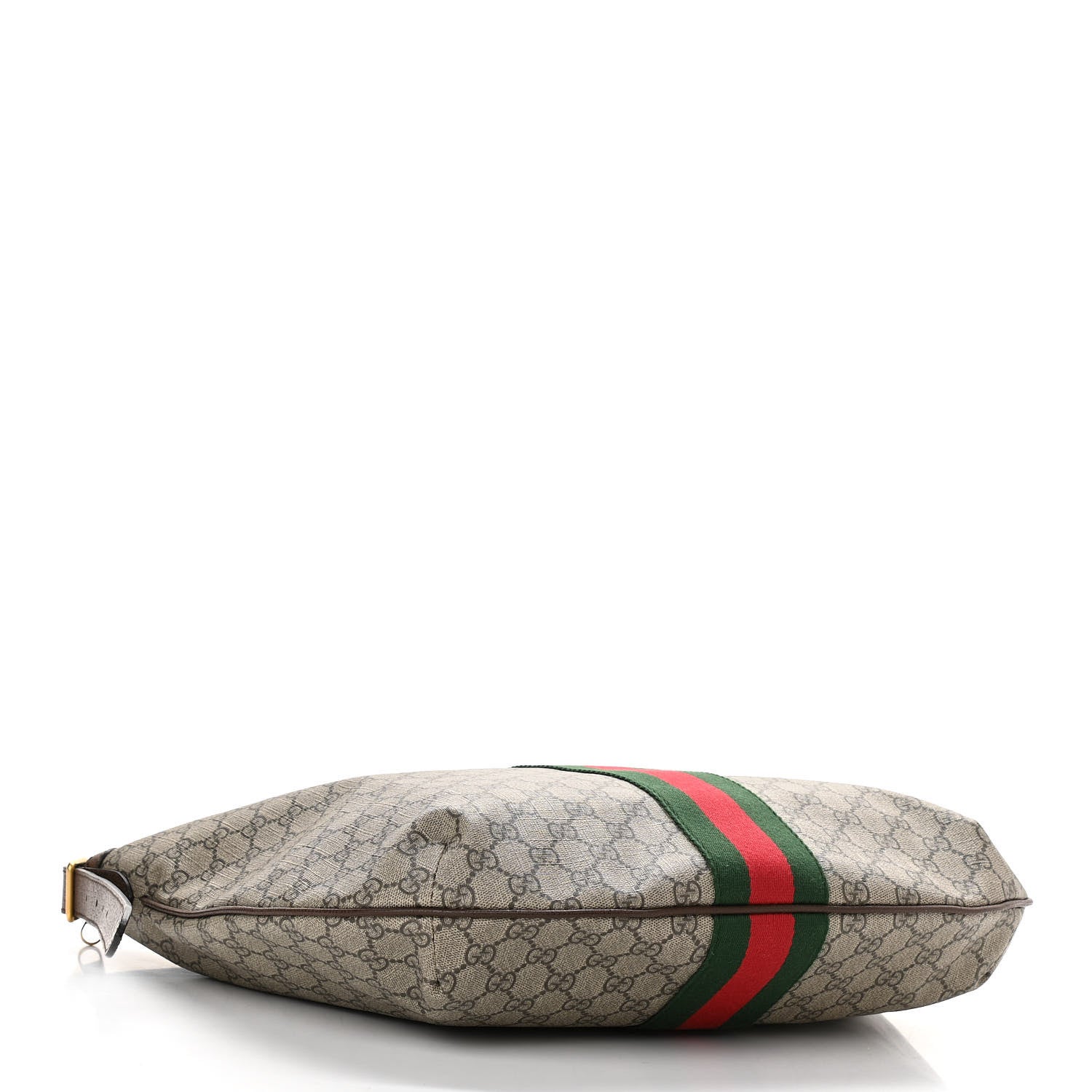 Gucci GG Supreme Monogram Web Ophidia Half Moon Hobo Brown 4 of 11