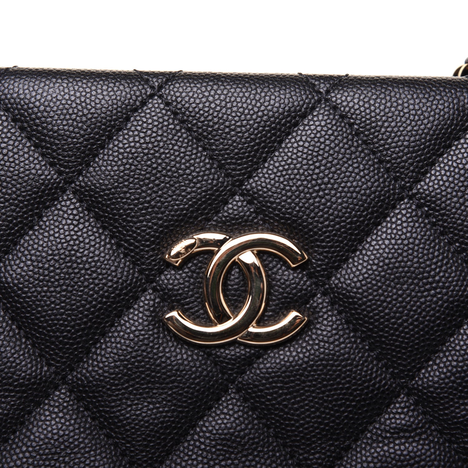Chanel Caviar Quilted Rolled Up Tote Black 12 of 14