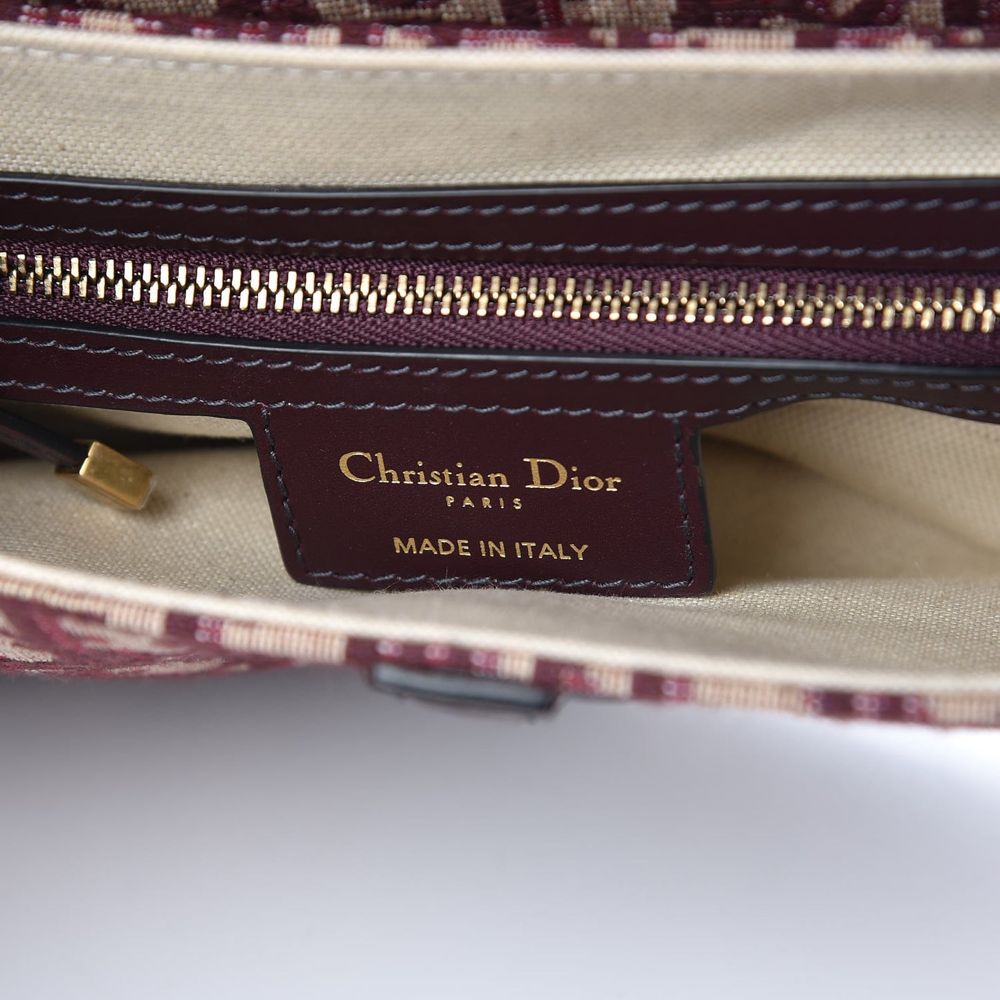 Oblique Saddle Bag Burgundy