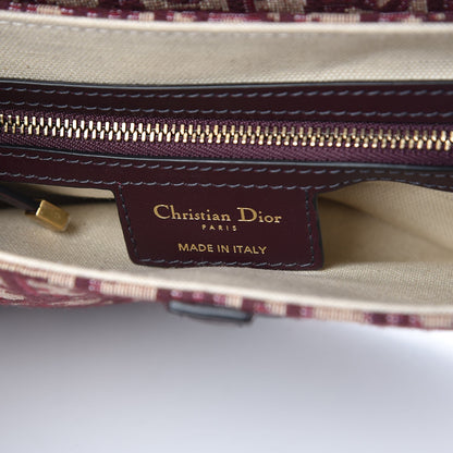 Christian Dior Oblique Saddle Bag Burgundy 7 of 8