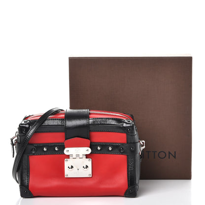 Louis Vuitton Calfskin Petite Malle Soft MM Rouge 8 of 8