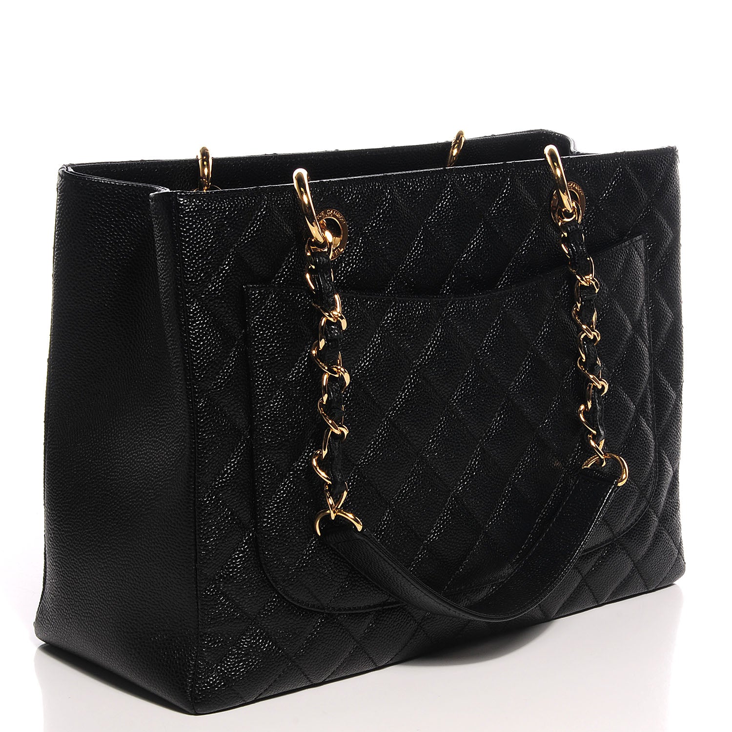 Chanel Caviar Grand Shopping Tote GST Black 3 of 9