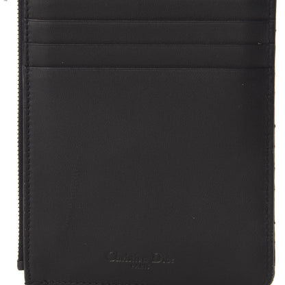 Christian Dior Ultra Matte Calfskin Cannage Large Lady Dior Zip Wallet Black 7 of 7