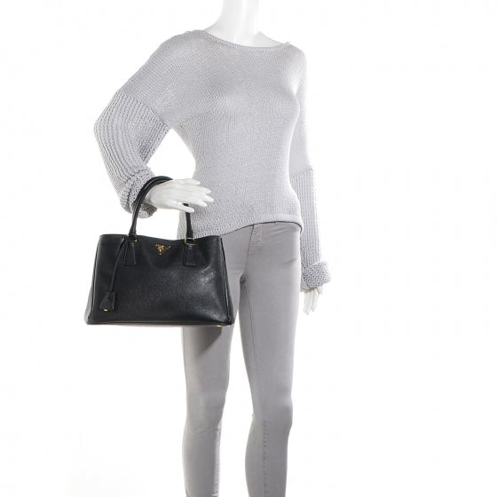 Saffiano Lux Small Tote Nero Black