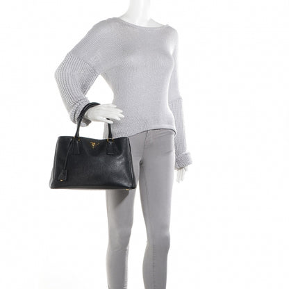Prada Saffiano Lux Small Tote Nero Black 2 of 12