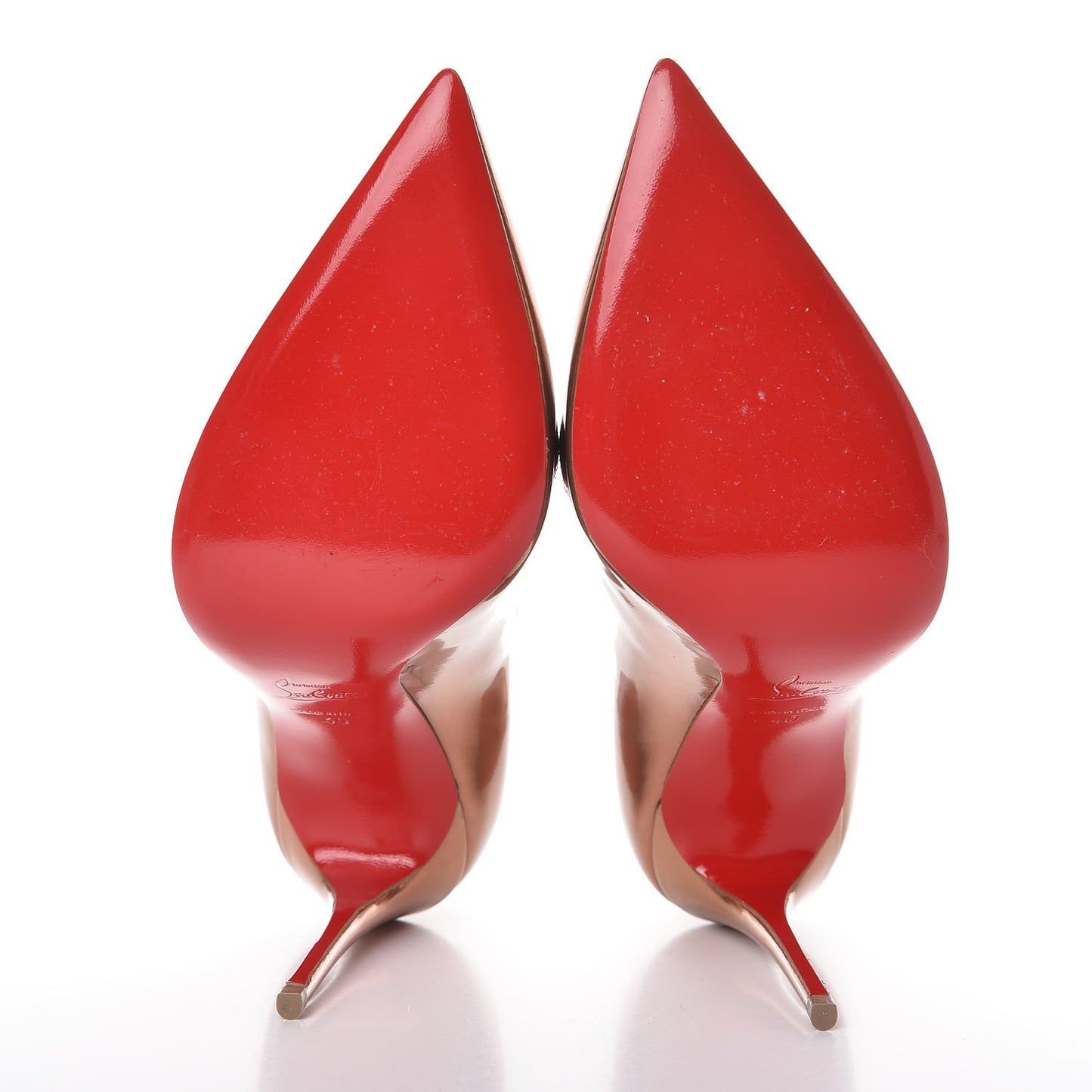 Metallic Patent Pigalle Follies 100 Pumps 40 Cappuccino