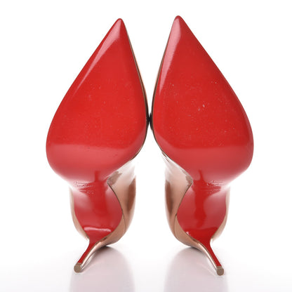 Christian Louboutin Metallic Patent Pigalle Follies 100 Pumps 40 Cappuccino 5 of 8