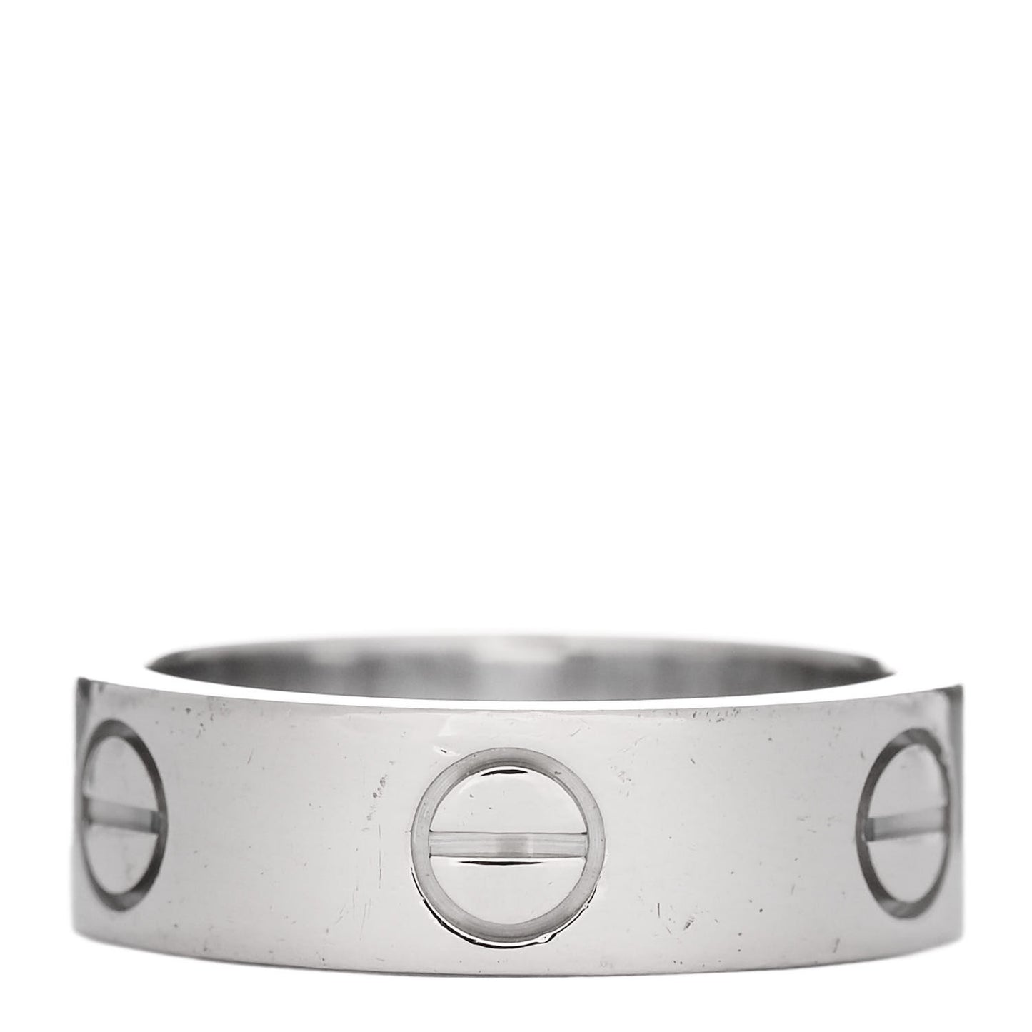 18K White Gold 5.5mm LOVE Ring 50 5.25