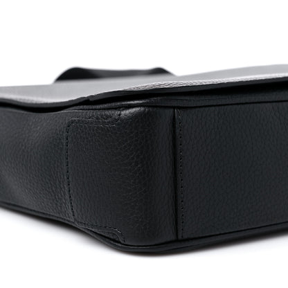 Burberry Grainy Calfskin Embossed Bruno Messenger Black 9 of 11