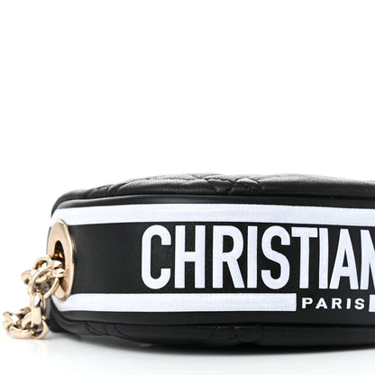 Christian Dior Lambskin Cannage Micro Dior Vibe Hobo Bag Black 8 of 9