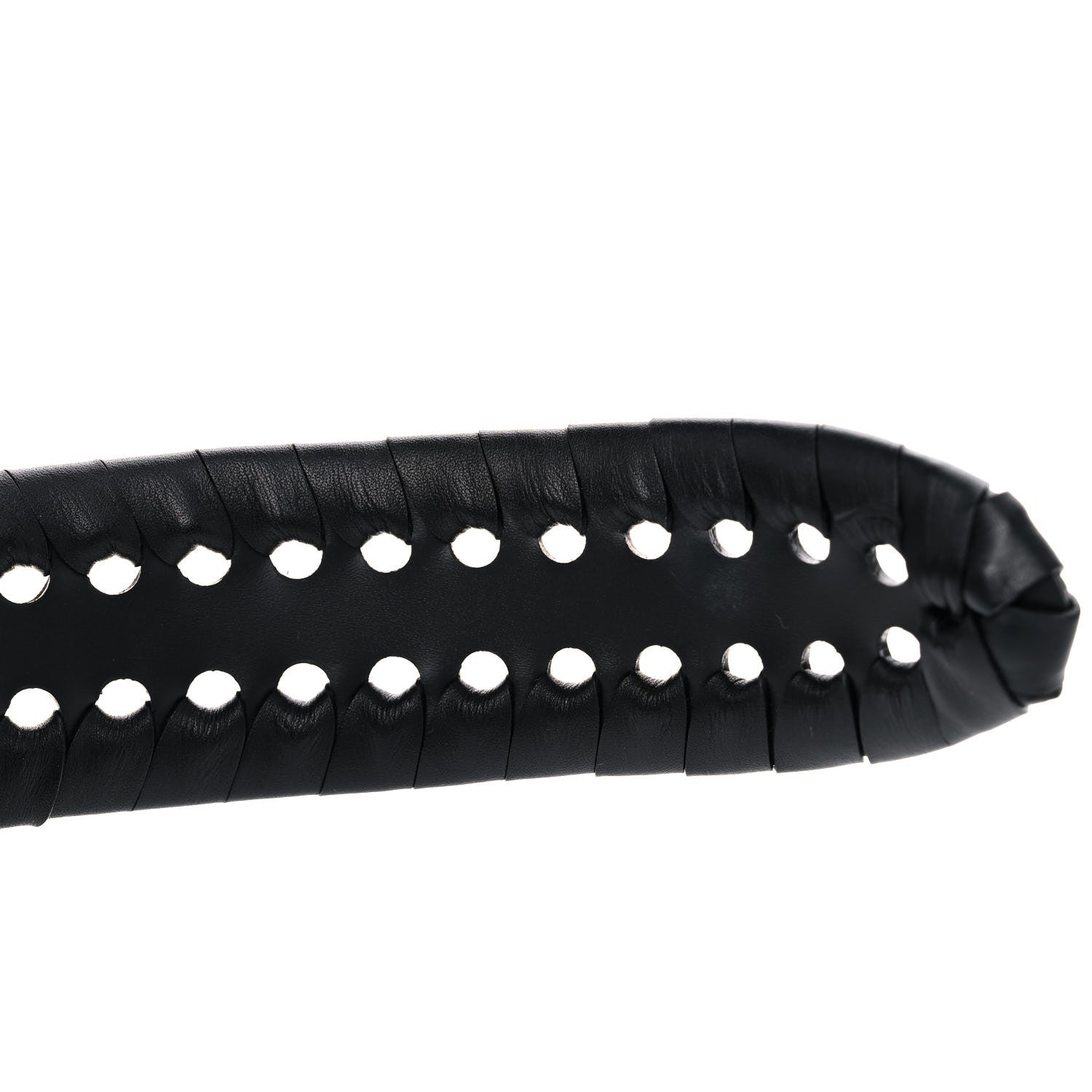 Christian Dior Calfskin Braided 30 Montaigne Belt 75 Black 7 of 7
