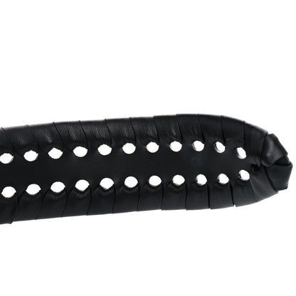 Christian Dior Calfskin Braided 30 Montaigne Belt 75 Black 7 of 7