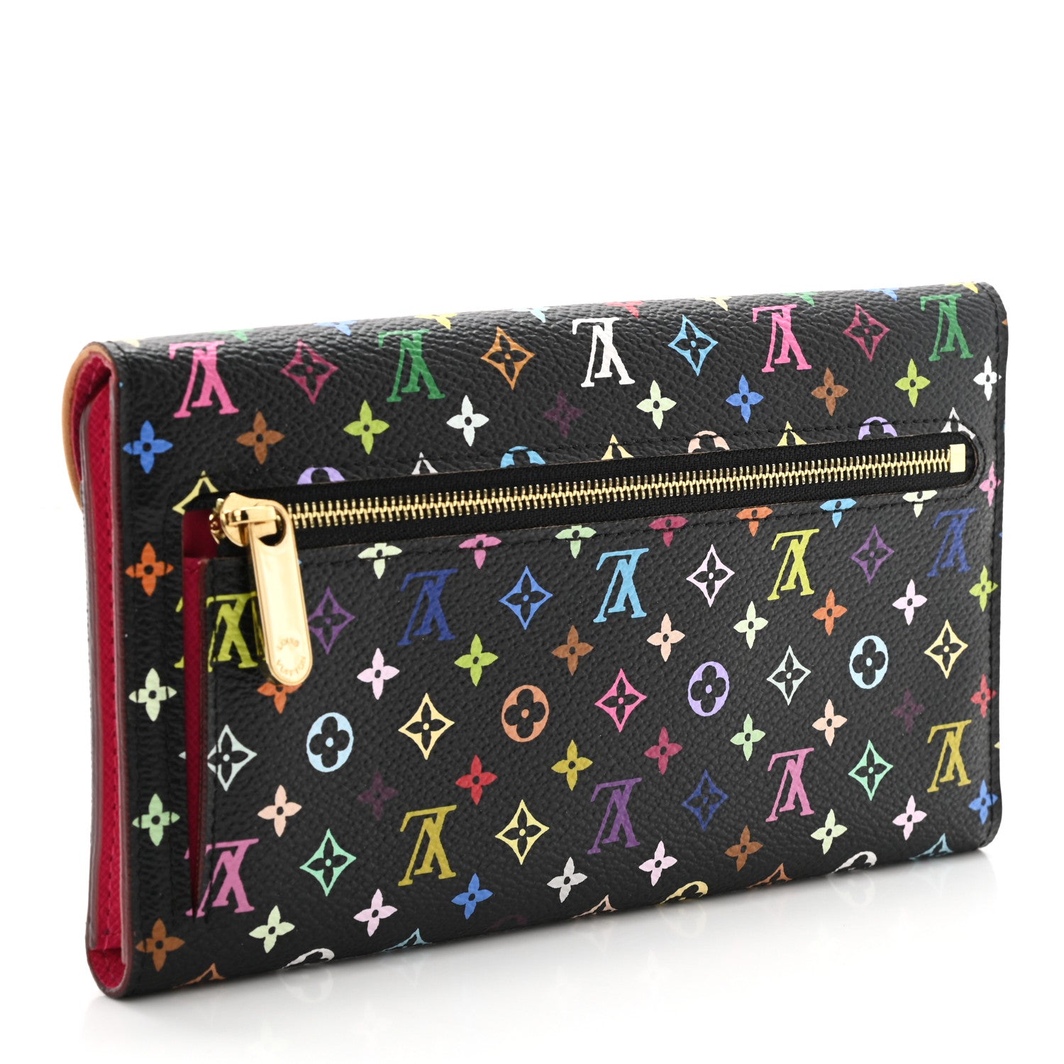 Louis Vuitton Monogram Multicolor Eugenie Wallet Black Grenade 3 of 8
