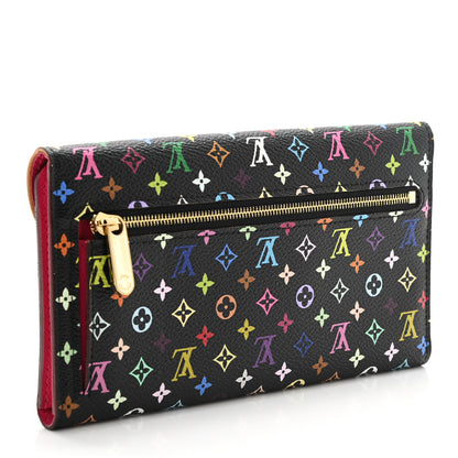 Louis Vuitton Monogram Multicolor Eugenie Wallet Black Grenade 3 of 8