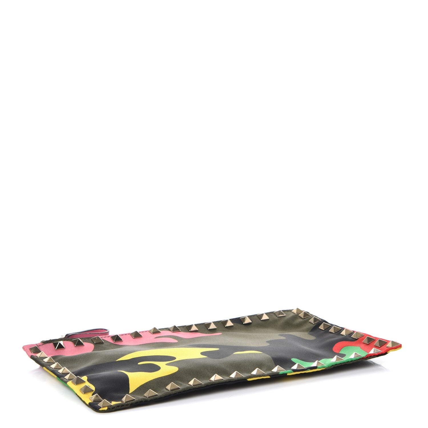 Valentino Garavani Nylon Camouflage Print Rockstud Zip Pouch Multicolor 4 of 9
