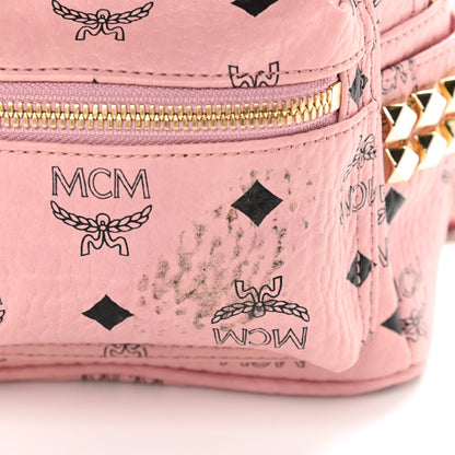 MCM Visetos Side Stud X-Mini Stark Backpack Soft Pink 7 of 11