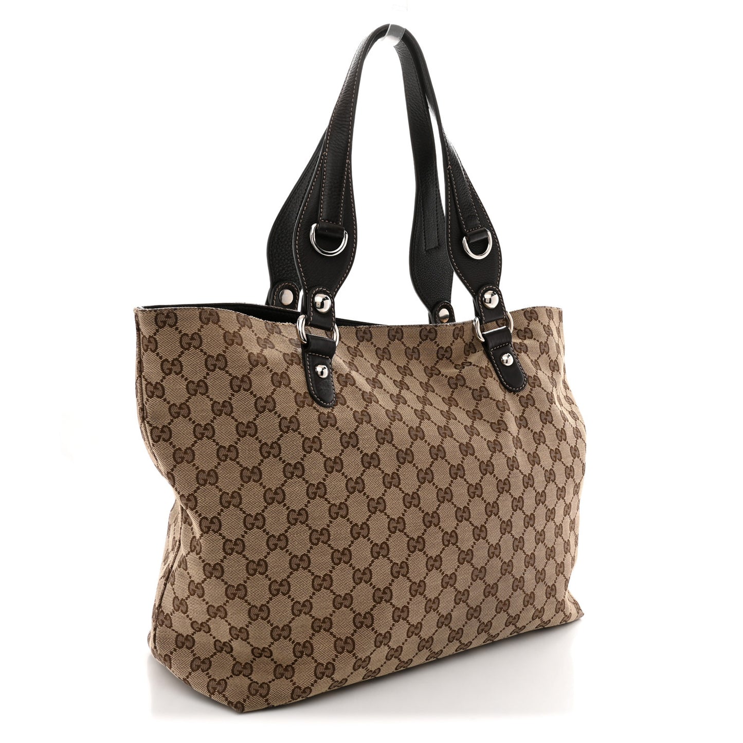 Monogram Medium Icon Bit Tote Dark Brown