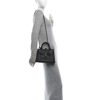 Gucci Pebbled Calfskin Small Jackie Tote Black 2 of 9