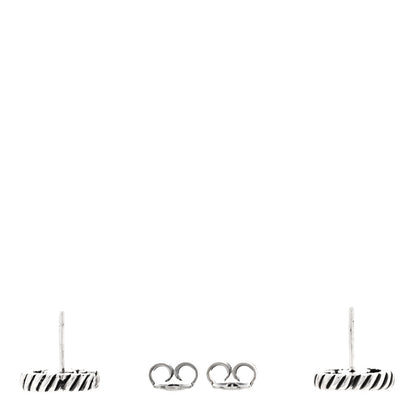 Gucci Sterling Silver Torchon Double G Earrings 3 of 4