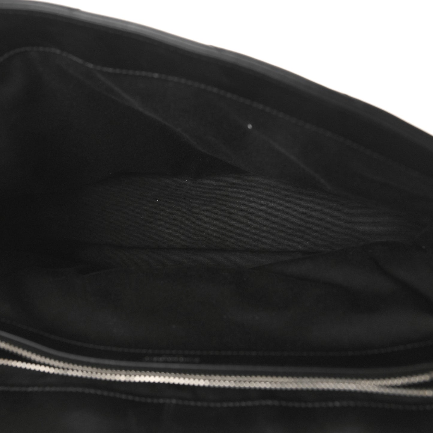 Calfskin Y Quilted Monogram Large Loulou Chain Satchel Black
