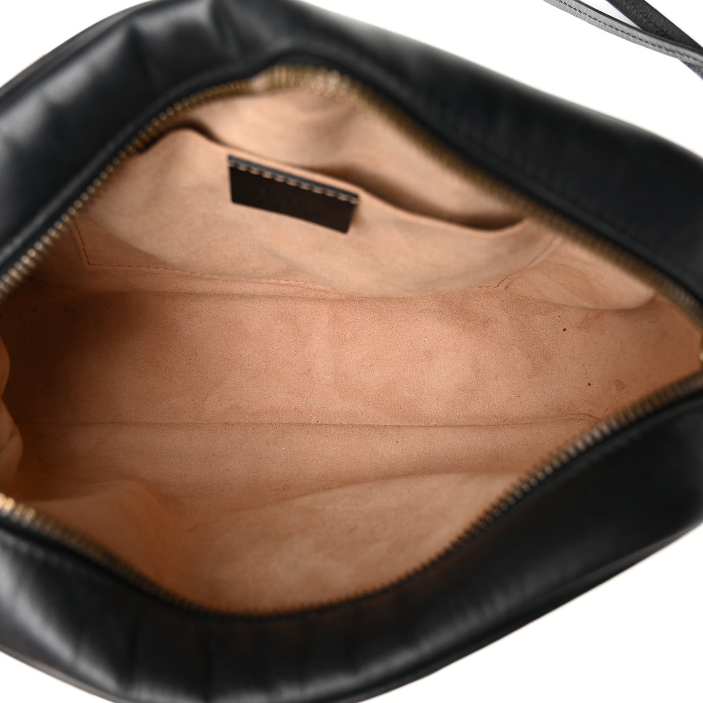 Calfskin Matelasse Small GG Marmont Chain Shoulder Bag Black