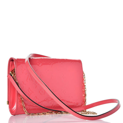 Louis Vuitton Vernis Ana Clutch Rose Litchi 3 of 6