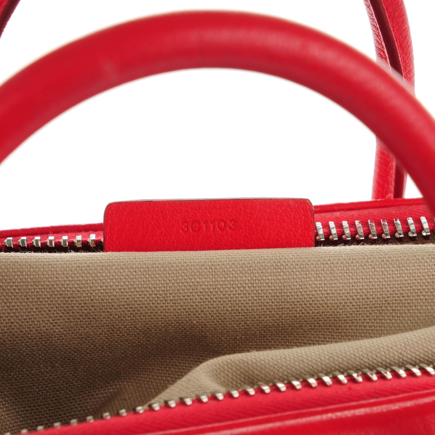 Givenchy Sugar Goatskin Medium Antigona Red 7 of 7