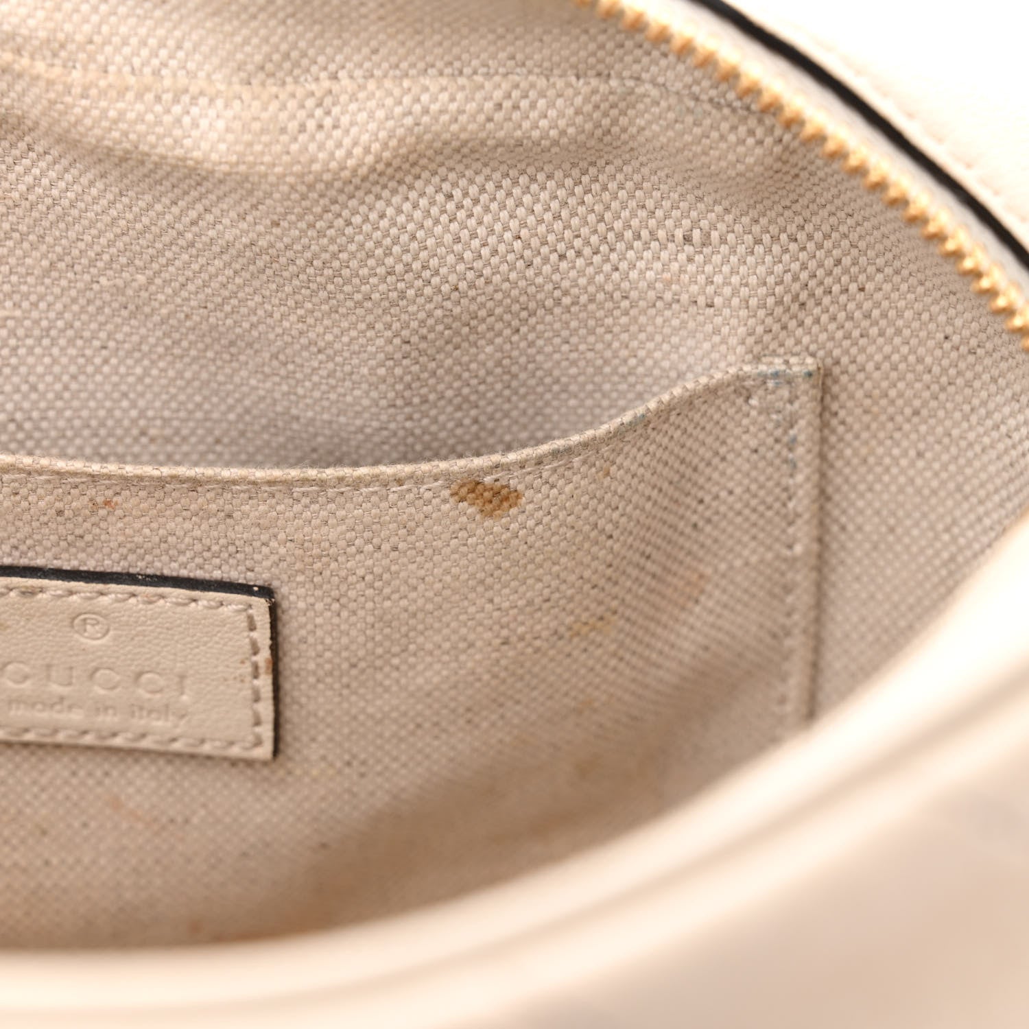 Gucci Sakai Be Green Calfskin Diagonal Stitched Small Blondie Shoulder Bag Mystic White 11 of 18