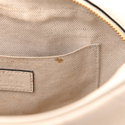 Gucci Sakai Be Green Calfskin Diagonal Stitched Small Blondie Shoulder Bag Mystic White 11 of 18