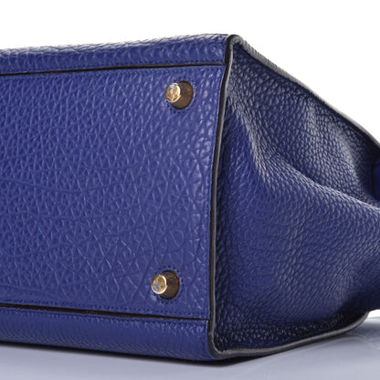 Celine Bullhide Calfskin Small Ring Bag Indigo 8 of 8
