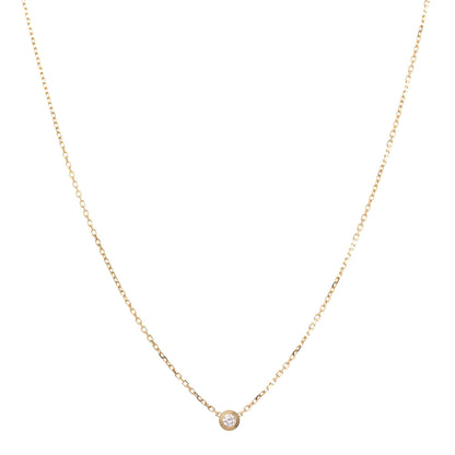 Cartier 18K Yellow Gold Diamond XS D'Amour Pendant Necklace 1 of 6